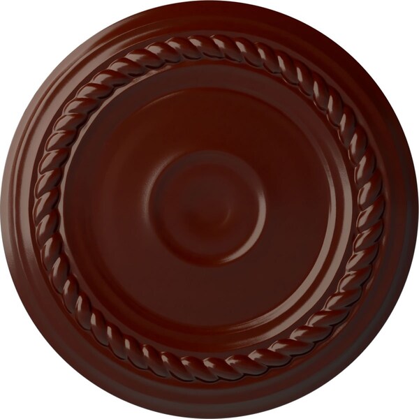 Ekena Millwork Small Alexandria Ceiling Medallion (Fits Canopies up to 4 5/8"), 7 7/8"OD x 3/4"P, Brushed Mahogany CM07ALBMF - main